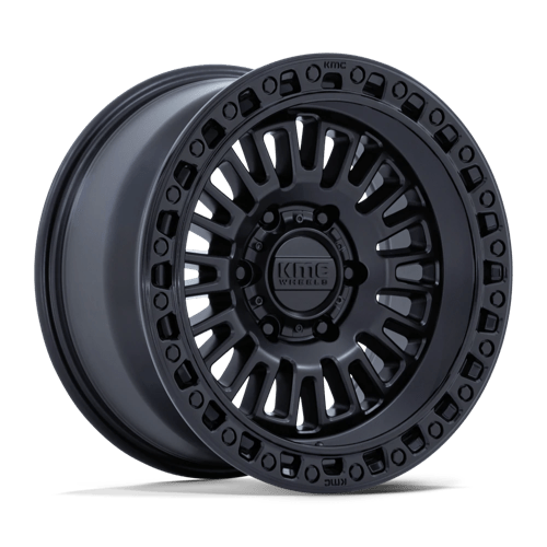 MATTE BLACK W/ GLOSS BLACK LIP – A1 Wheels