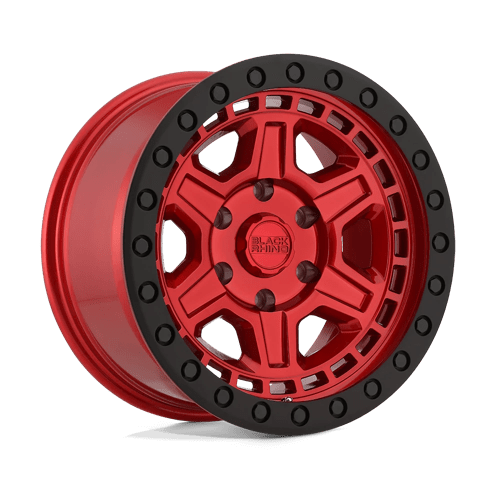 Black Rhino Hard Alloys RENO CANDY RED W/ BLACK RING & BOLTS