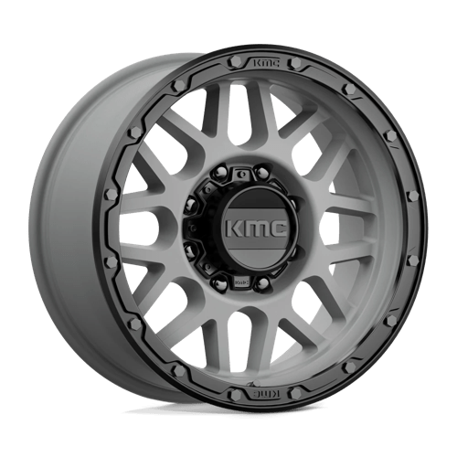 KMC KM535 GRENADE OFF-ROAD - MATTE GRAY W/ MATTE BLACK LIP
