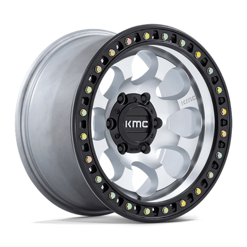 KMC KM550 RIOT SBL - MACHINED W/ SATIN BLACK LIP