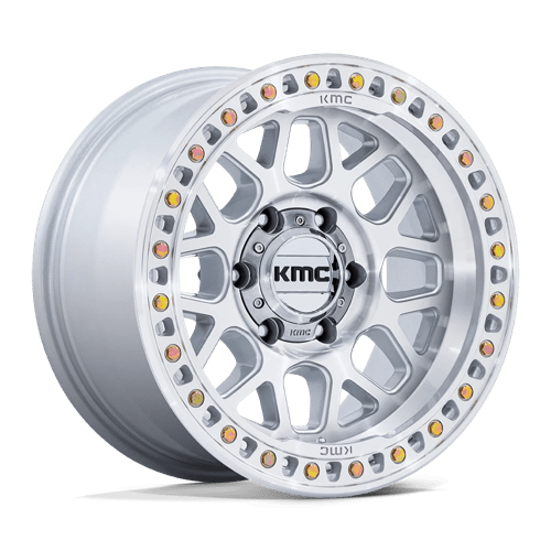 KMC KM549 GRS - GLOSS SILVER W/ MACHINED FACE