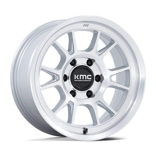 KMC KM729 RANGE - GLOSS SILVER W/ MACHINED FACE