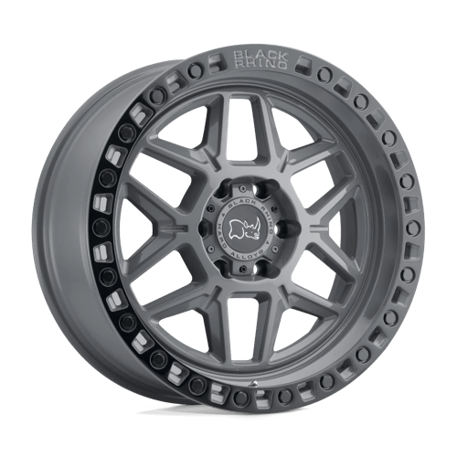 Black Rhino Hard Alloys KELSO BATTLESHIP GRAY W/ BLACK RING