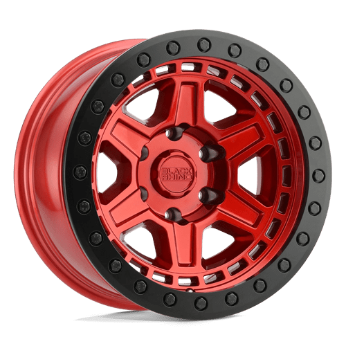 Black Rhino Hard Alloys RENO CANDY RED W/ BLACK RING & BOLTS